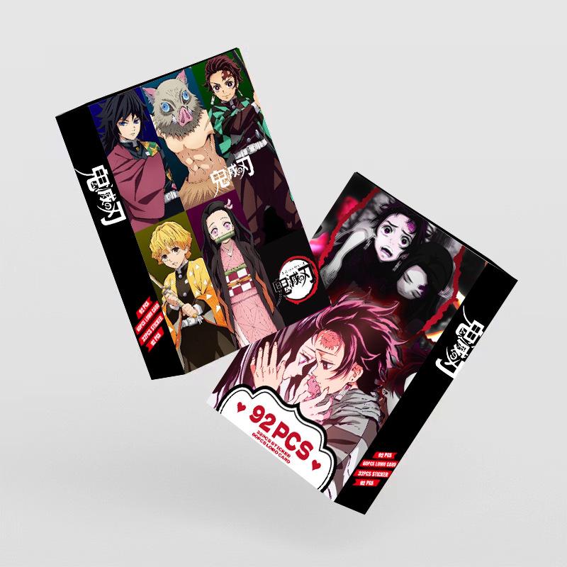 Demon Slayer LOMO Cards: 92 Double-Sided HD Photo Greeting Stickers