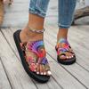 Women's Bohemian Greek Key Paisley Slip On Slippers