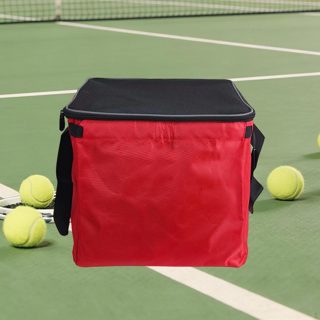 Tennis Ball Cart Bag Accessories for Teaching Premium Holds 150 Balls with Handle Carrying Tote