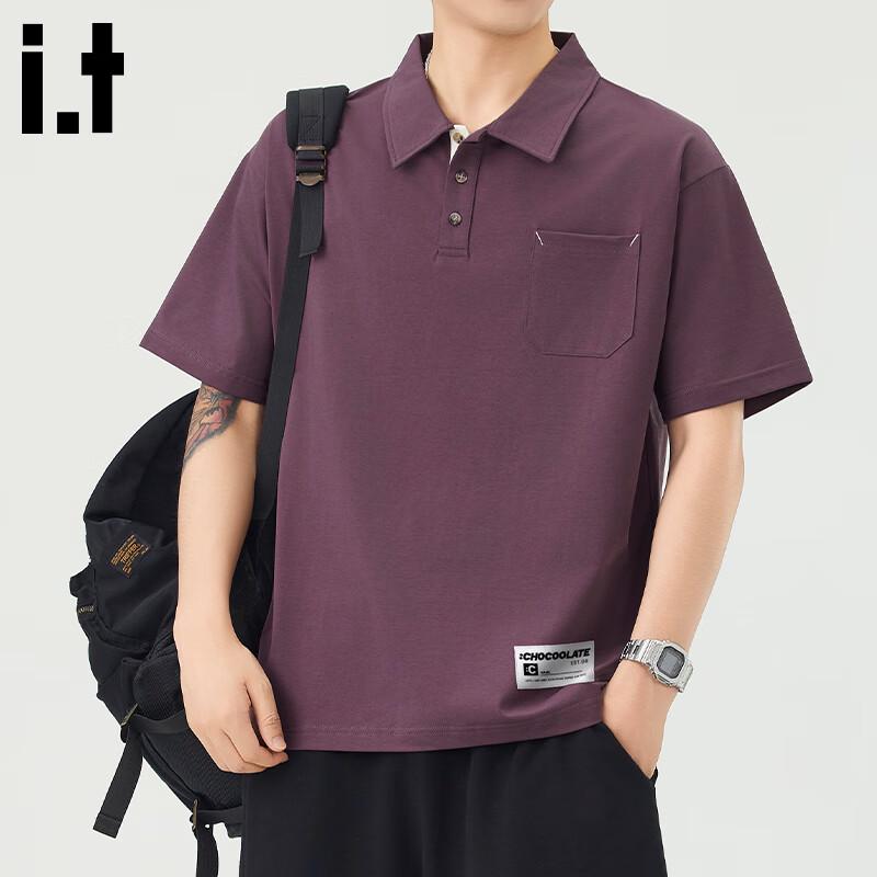CHOCOOLATEit Men's Ice Silk Loose Fit Polo Shirt