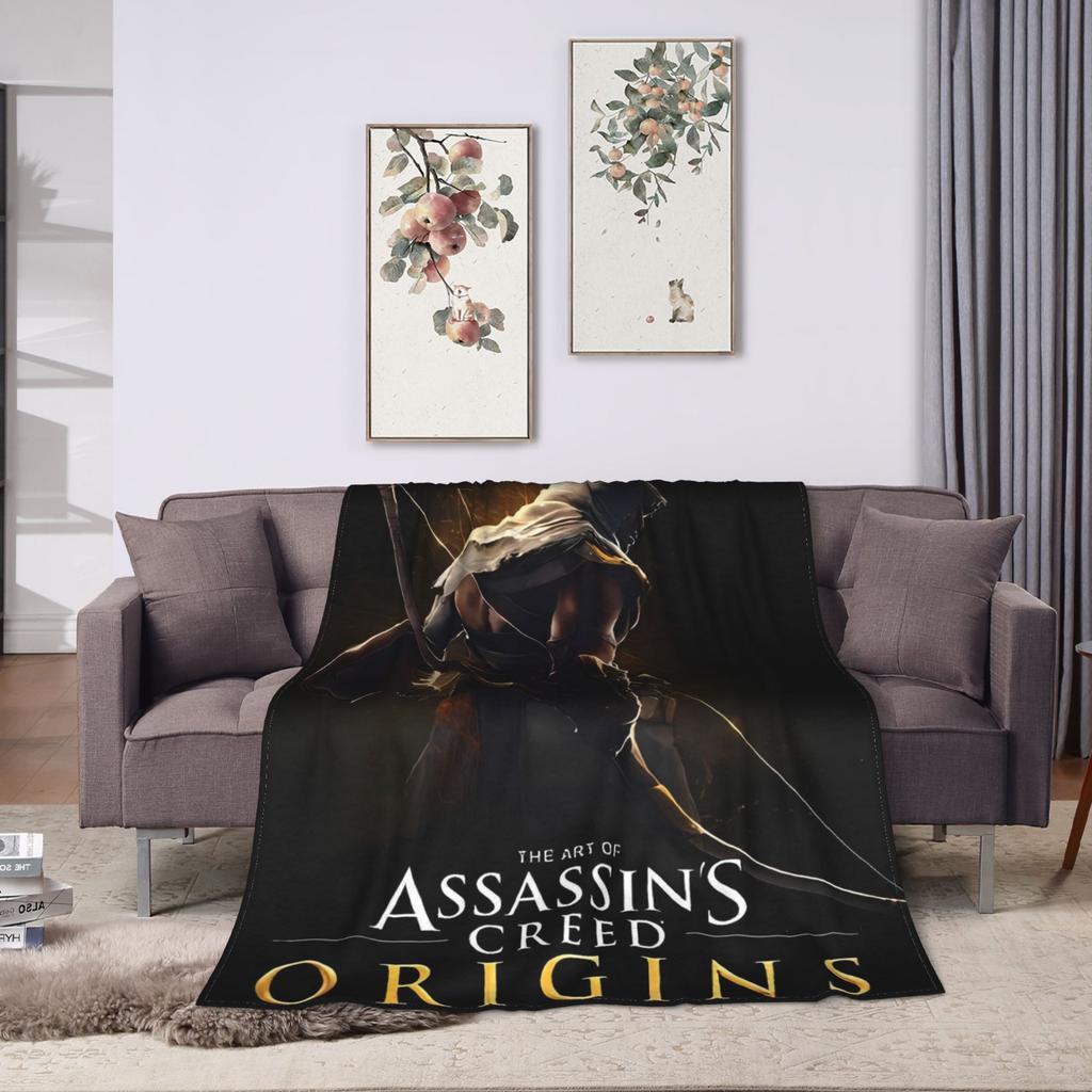 Anime A-Assassins Game C-Creeds Blankets Warm Soft Plush Bedding Throws For Couch Chair Travel Flannel Bedspread Bed Cover