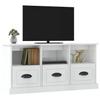 Vidaxl Szafka Pod Tv, Wysoki Połysk, Biała, 100X35X50 Cm