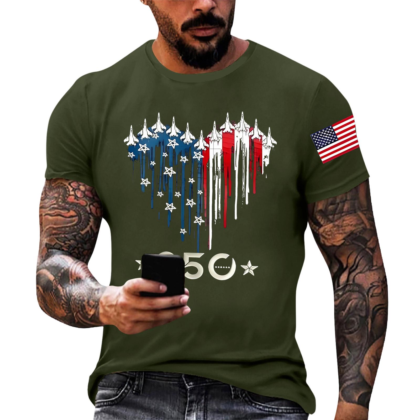 

Shirts for Men 250 Anniversary USA Shirt Shirt USA 250th Anniversary Shirt Patriotic Shirts for Men T Shirt L армия зеленый
