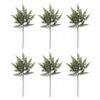 18" Real Touch Christmas Cedar Branches Realistic Fake Pine Picks Artificial Greenery Plants Stem for Vase DIY Crafts Garland Wreath Indoor Outdoor