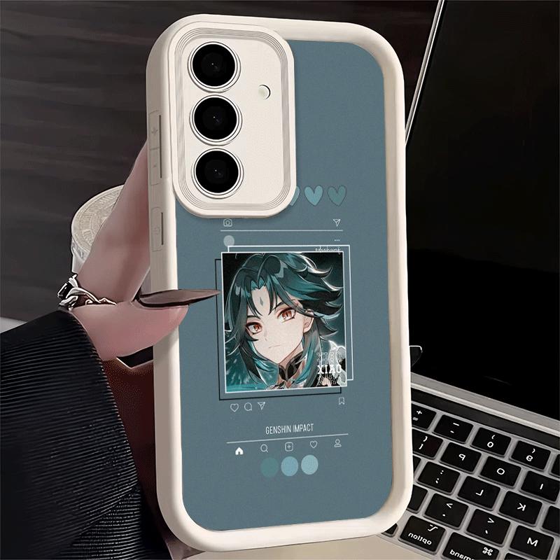 Phone Case for Samsung Galaxy A17 A16 A15 A14 A13 Genshin Impact Simple Design A56 A36 A26 A55 A35 A25 A54 A34 A24 A53 A33 A23 A
