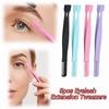 5pcs Flat Mouth Eyelash Extension Tweezers with Comb Lash Tweezers  Women