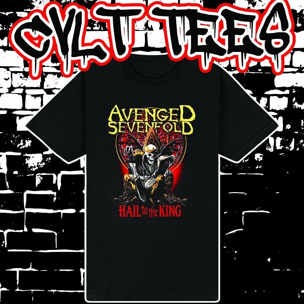 Men s and Women s T-shirts Avenged Sevenfold A7x Hail To The King style Tee ~ 100% Cotton XXXL