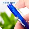Erasable Gel Pen Set with Push Mechanism & Blue Ink, Includes Rubber Eraser - 0.5mm, Perfect for Students