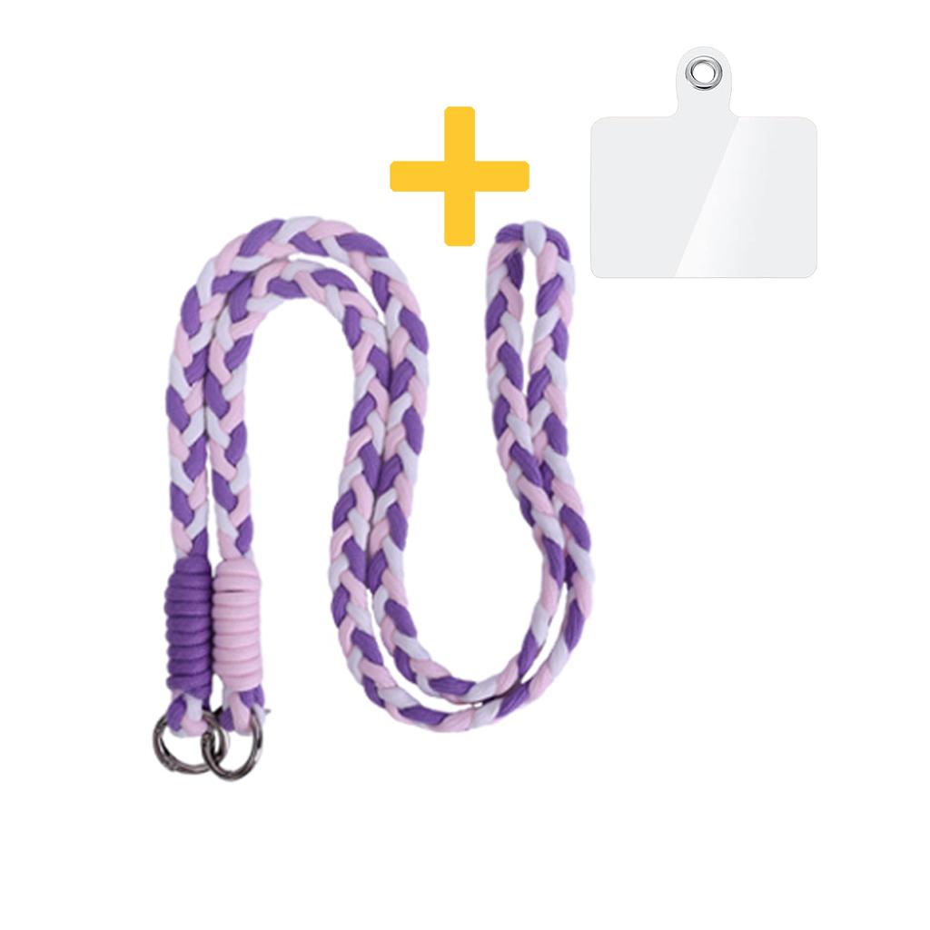 Braided Phone Lanyard Crossbody Phone Strap with Tether Tab Anti-lost Neck Wrist Hanging Rope Universal Mobile Phone Lanyards
