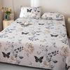 Cotton Thickened Bed Sheet Plant Flowers Printed Single Double Top King Sheets Pure Cotton Single Size Kids Bed Linen "
