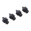 4 Pcs 3D Printer Nozzle Replacement for Raise3D 3D Printer 0.2mm 0.4mm 0.6mm 0.8mm Hardened Steel Extruder Nozzle