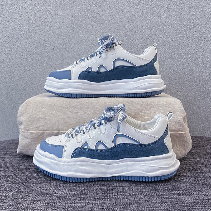 Platform Sneakers Women Trendy Sneakers White Shoes Breathable and Comfortable Running Shoes