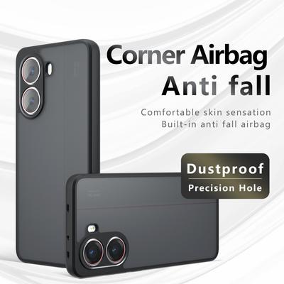 Luxusní matný kryt Armor pro telefon Xiaomi Poco X7 Pro Pro Xiaomi Poco X7 X6 F5 F6 M6 Pro C75 Průhledný akrylový nárazuvzdorný kryt