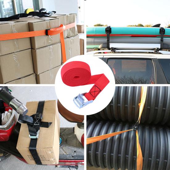 300 cm skrallestropp Slitesterk anti-korrosiv høy tetthet 250 lbs bruddstyrke lastestropp for lastebil