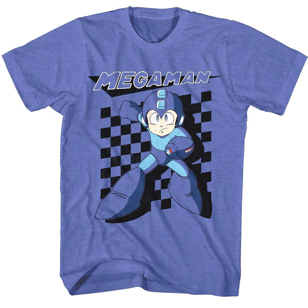 Megaman Checkered Flag Men T Shirt XL