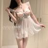 Sexy Sexy Pure Lace Dress Steel Rim Gathering Perspective Crotch Uniform Seduction Pajamas 1145