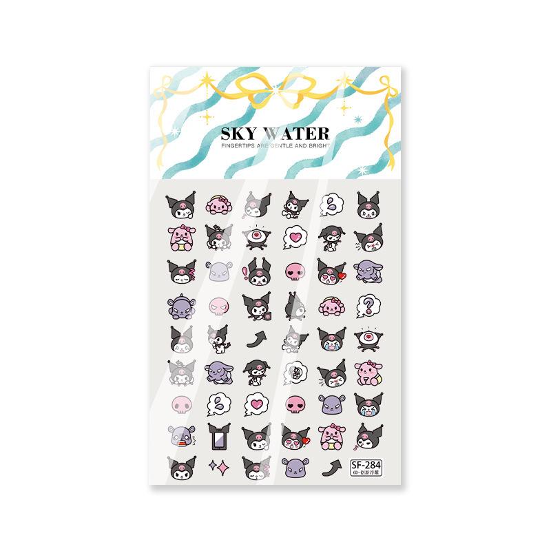 Sky Cute Kuromi 3D Nail Art & Phone Case Stickers