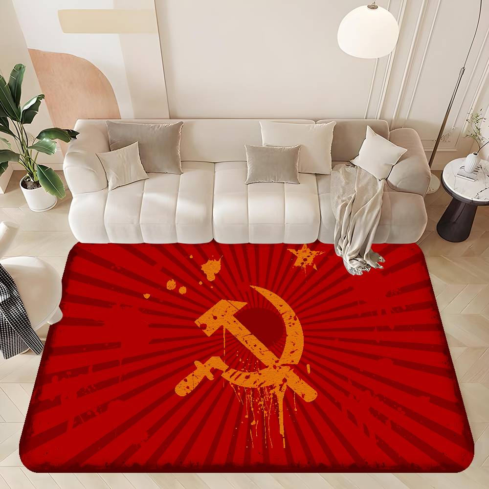 CCCP USSR Soviet Hallway Carpet Non-Slip Laundry Room Mat Laundry Decor Balcony Child Living Room Toilet Rug