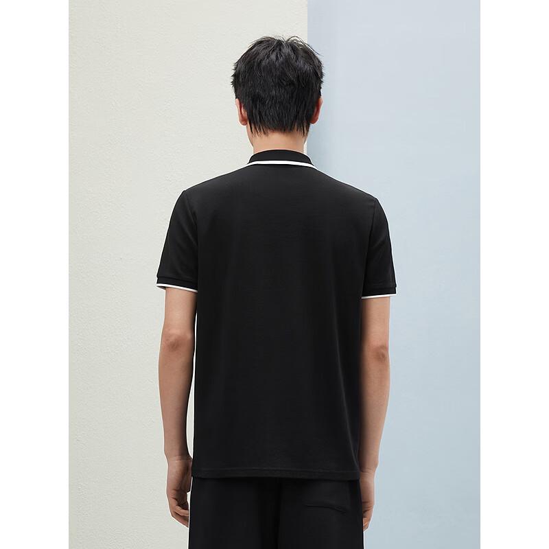 GXG Men's Casual Two-Tone Contrast Collar Polo Shirt