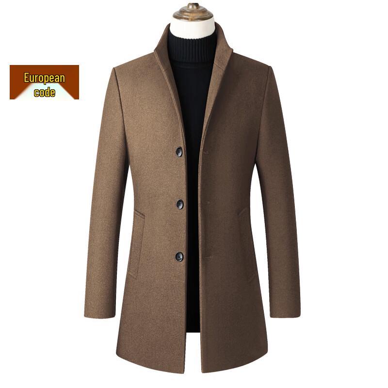 Firstview Herren Business Casual Wollmischungs-Übermantel FV24D1147