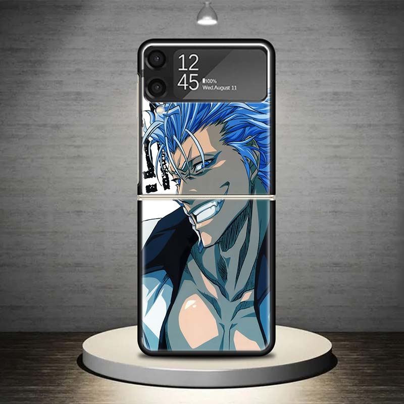 Grimmjow 6 Bleach Phone Case For Samsung Galaxy Z Flip 7 6 5 4 3 5G Shockproof Cover Z Flip7 Flip6 ZFlip5 Flip3 Flip4 Luxury She