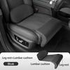 Nappa Leather Leg Support Extension Seat Cover Memory Foam Extender Cushion With Backrest Car Interior Accessories Universal Car