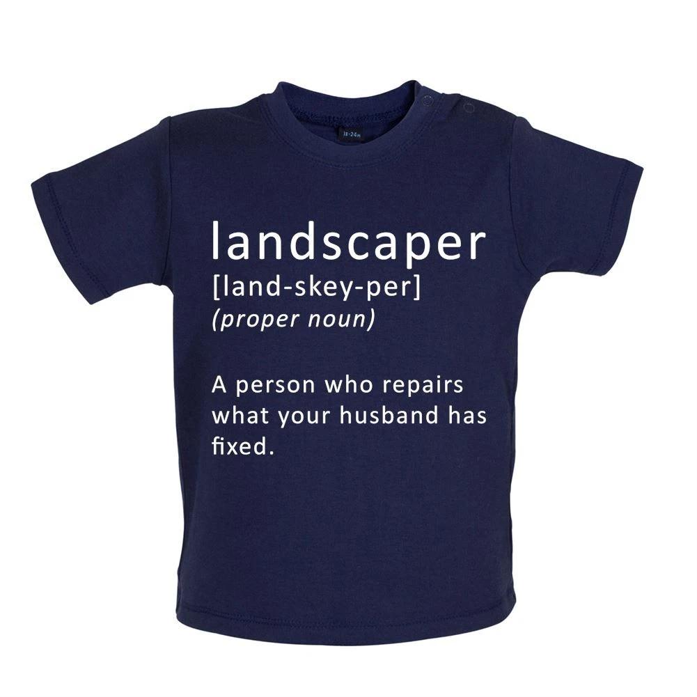 Definition Landscaper - Baby T-Shirt / Babygrow - Garden Gardener Gardens Funny 100