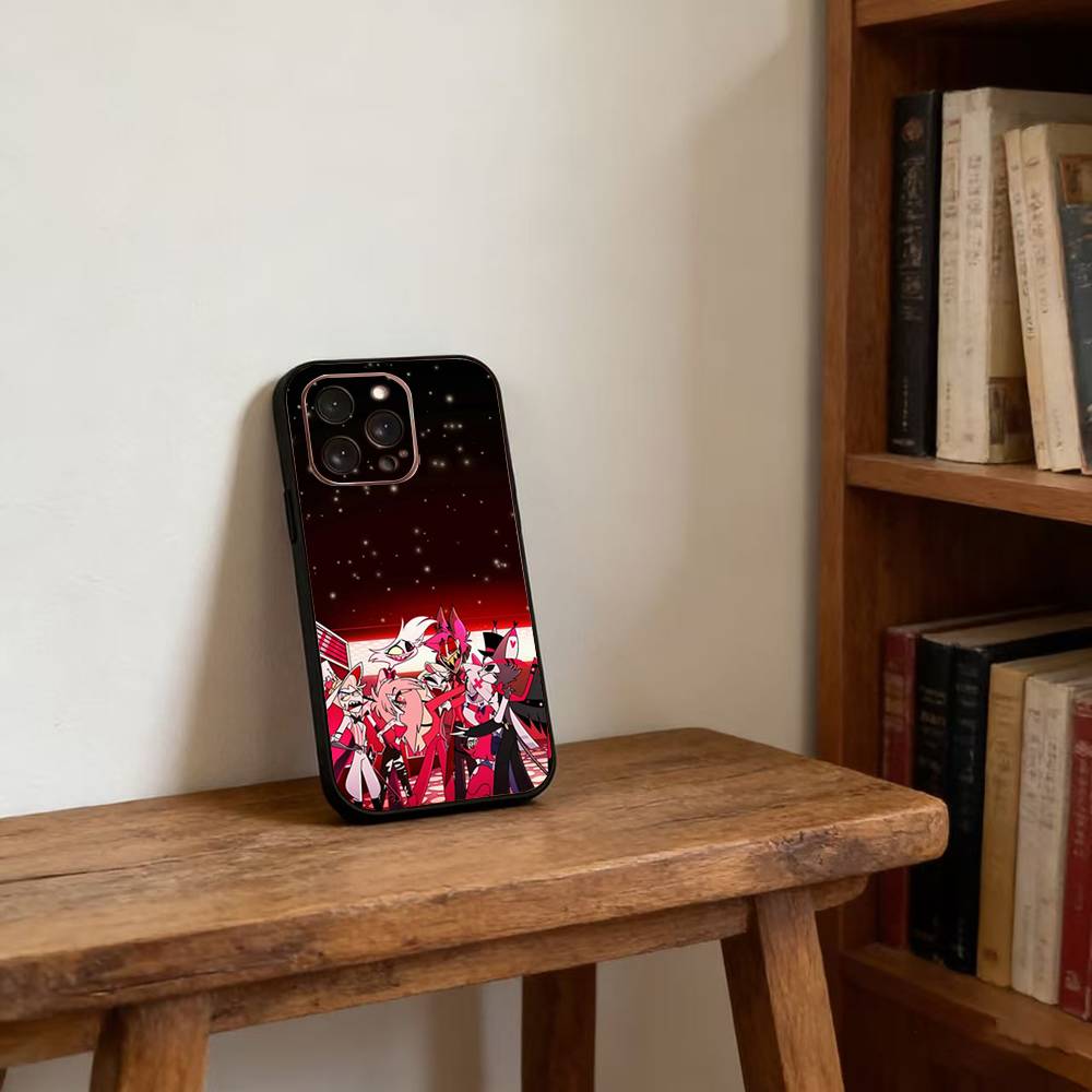 H-Hazbin H-Hotel Phone Case For iPhone17,16,15,14,13,12,11 Plus,Pro Magnetic For Magsafe Wireless Charging