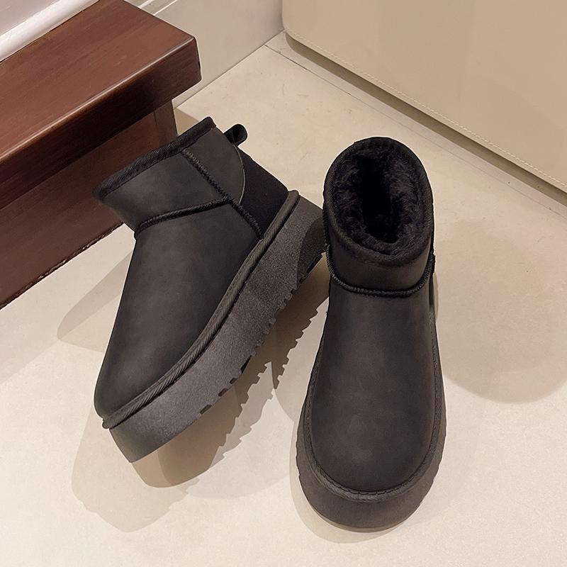2024 Новые утолщенные пушистые женские зимние ботинки Удобные теплые ботильоны Женская — фото 7