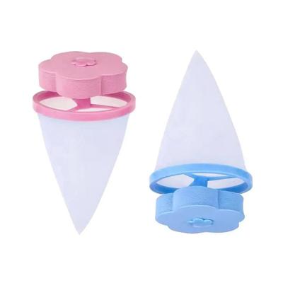 Washing Machine Floating Laundry Flower Shaped Filter, Reusable Laundry Hair Filter Bag, Universal Cleaning Capture Laundry Tool