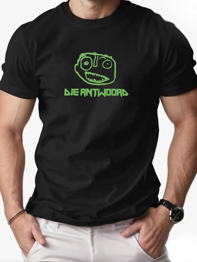 Mens cotton Tshirt DIE ANTWOORD summer round neck short sleeve graphic breathable fashion casual Tshirt