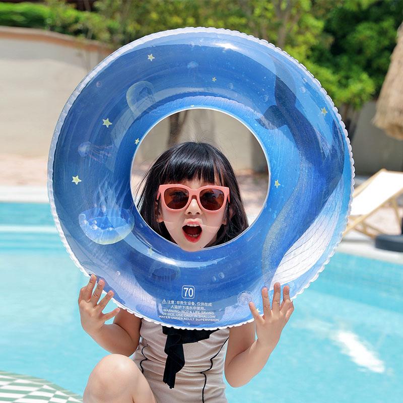 Swimming Ring Thickening Men and Women Inflatable Swimming Circle Convenient Pool Float for Adult Summer Outdoor Party Outdoor