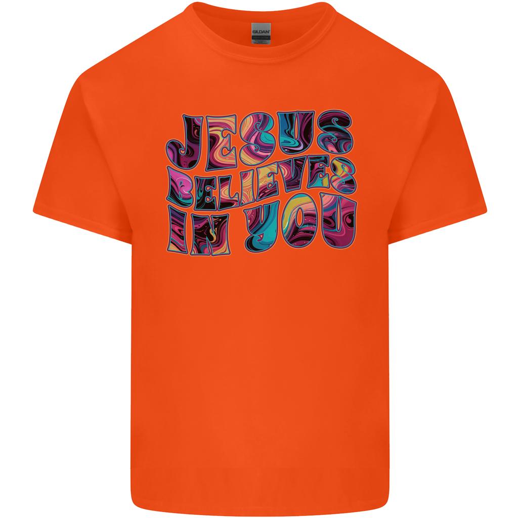 Jesus Believes In You Christian Christianity Unisexs Light Cotton TShirt