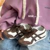 Kids Casual Sneakers Boys Girls Soft Rubber Sole Pigskin Upper Shoes Magic Tape