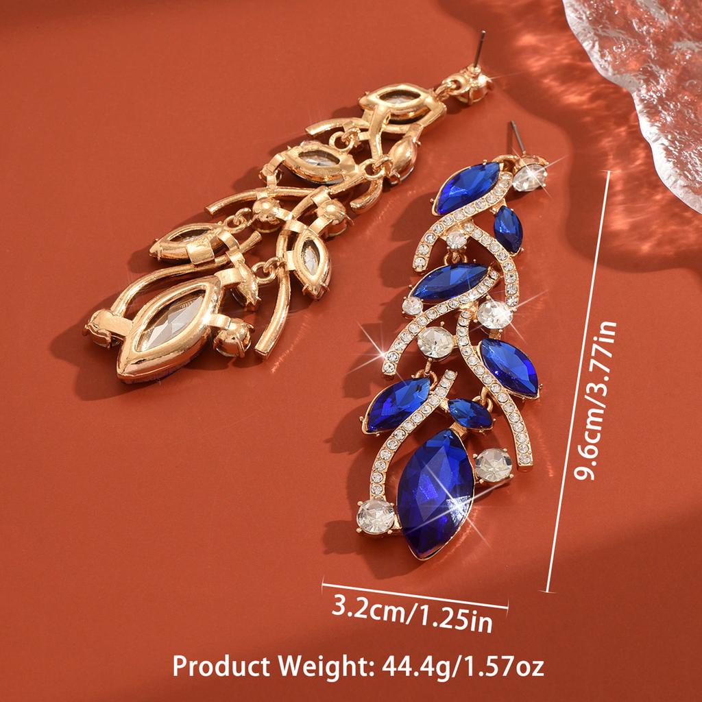 Elegant, noble, trendy new earrings for brides, evening gowns, wedding dresses, light luxury, high-end accessories