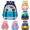 With Childrens Backpack Cartoon Car And Little Bear Print Design For Daily Use