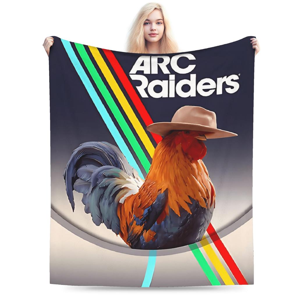Arc Raiders Extraction Adventure Blanket Soft Pattern Plush Throw Blanket For Girls Boys Couch Chair Flannel Bedspread Bed Cover