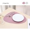 Two-Tone PU Leather Placemat: Waterproof, Oil-Proof, Heat-Insulating, Non-Slip PVC Mat for Western Dinner Plates.