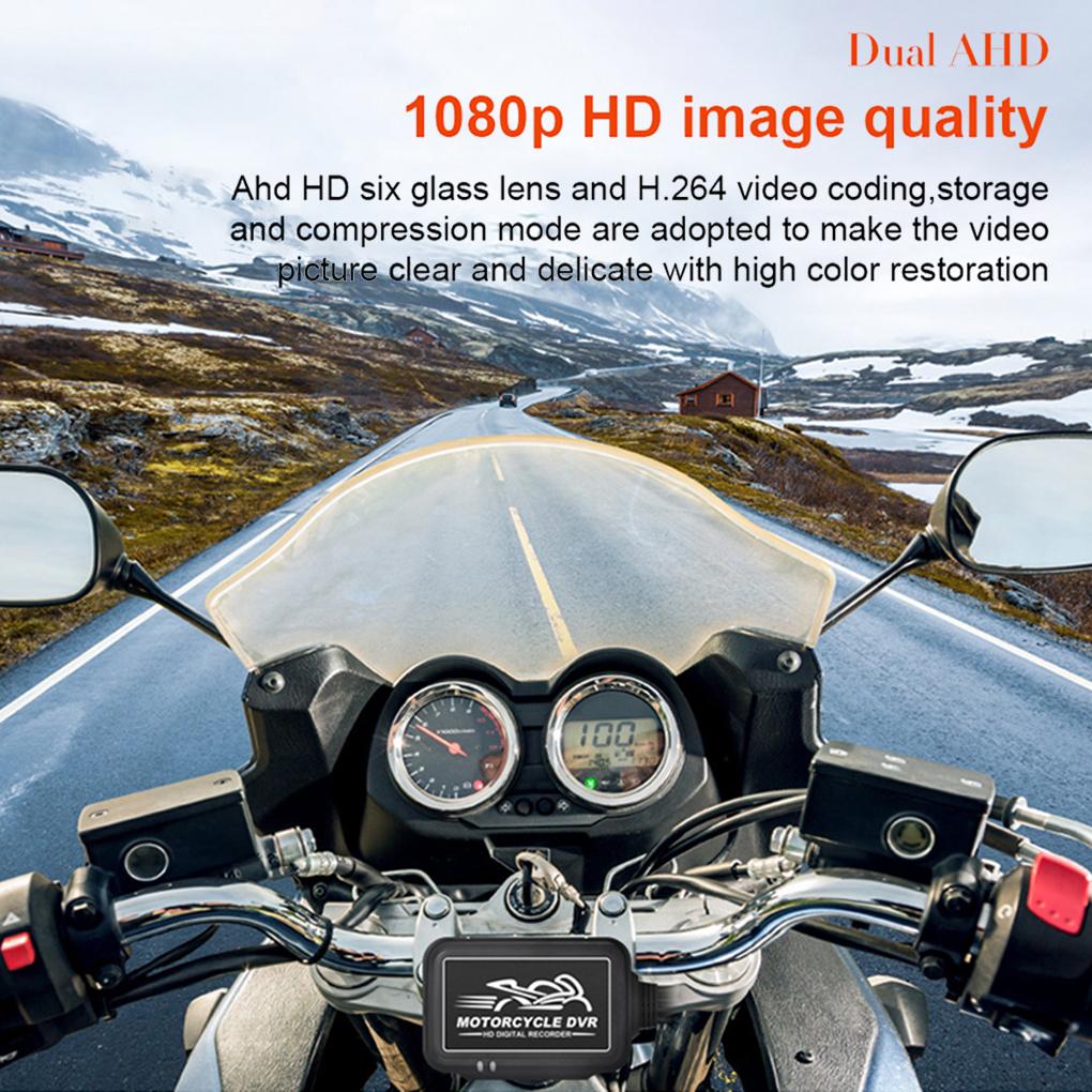Motorcycle Camera WiFi 1080P Waterproof Wide Angle Dustproof APP Playback Memory Card Metal Lens Camcorder Recorder