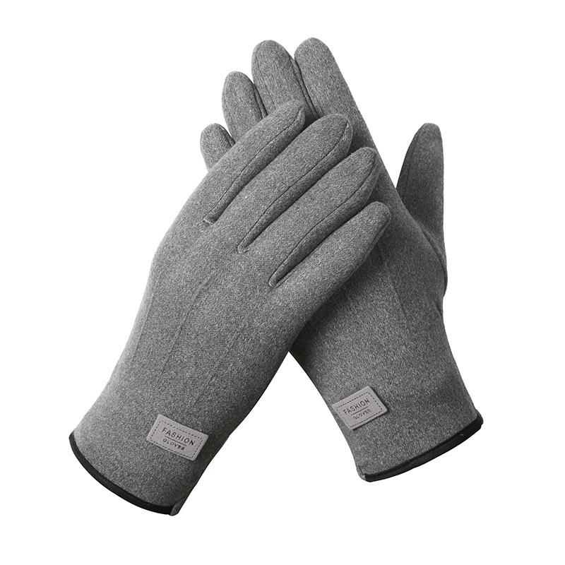 

Осень и Зима Перчатки из немецкого бархата для мужчин и женщин Кроличий бархат Плюс бархат Утолщенные Ветрозащитные Уличные Водительские Теплые Перчатки с сенсорным экраном