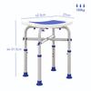 44-51.5cm Aluminium Frame Shower/Bath Stool - White