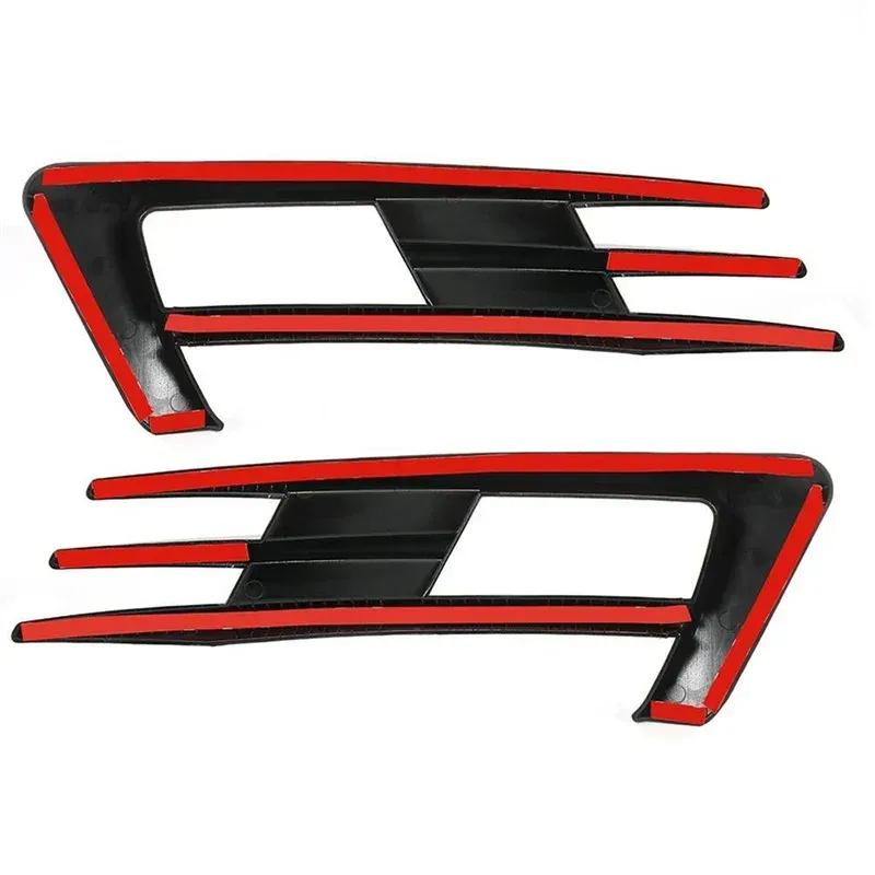 Front Bumper Lip Spoiler Car Bumper Fog Lamp Grille Cover Trim Body Kit Tuning for Volkswagen VW Golf 7 MK7 Golf7 2013-2016