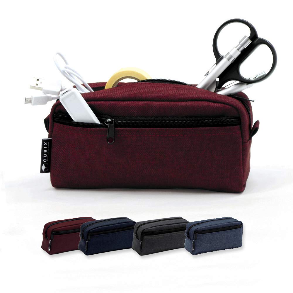 M Plan Cubics Pencil Case Elegant Box, Navy, 106197-08