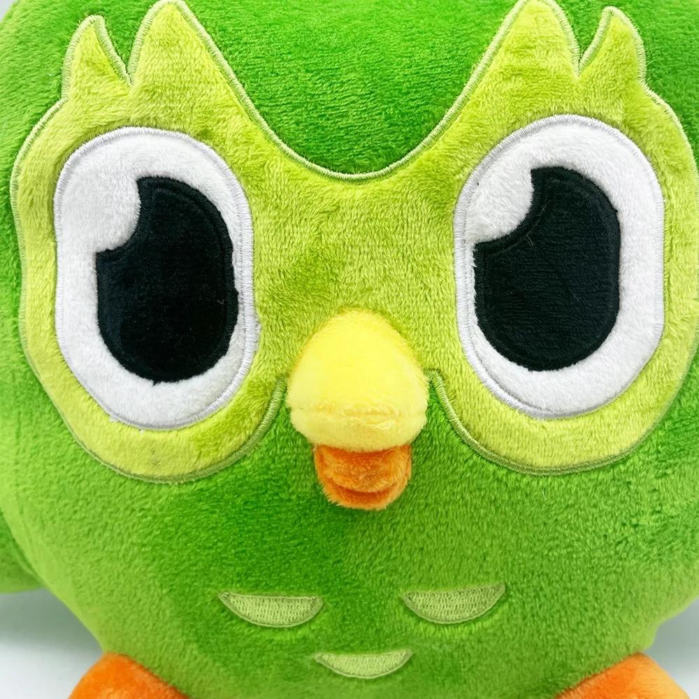 Zelená plyšová hračka sovy Duolingo Duo plyšák sovy Duo Kreslená anime panenka sovy Měkká plyšová hračka Dětský dárek k narozeninám