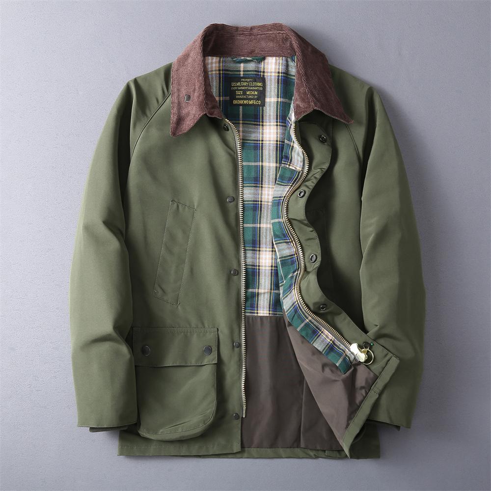 Autumn Winter New American Retro Cargo Jacket Men's Fashion Multi-pockets Casual Heavyweight Windproof and Waterproof Coat