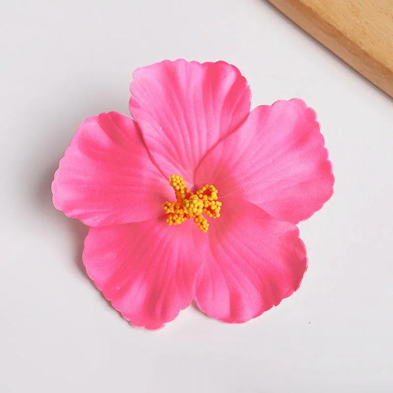 2/5pcs Hawaiian Flower Hair Clip Summer Beach Birthday Party Wedding Decoration Girls Artificial Egg Flowers Hairpin Accessories