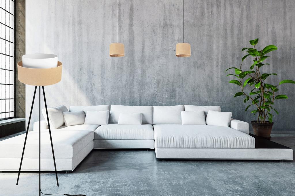 Floor Lamp Standing Tripod Metal Lampshade 45Cm