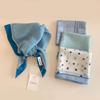 Blue Women's Headscarf: New Spring/Summer Style, High-End Feel, Breathable, Versatile, Trendy Triangle Scarf.
