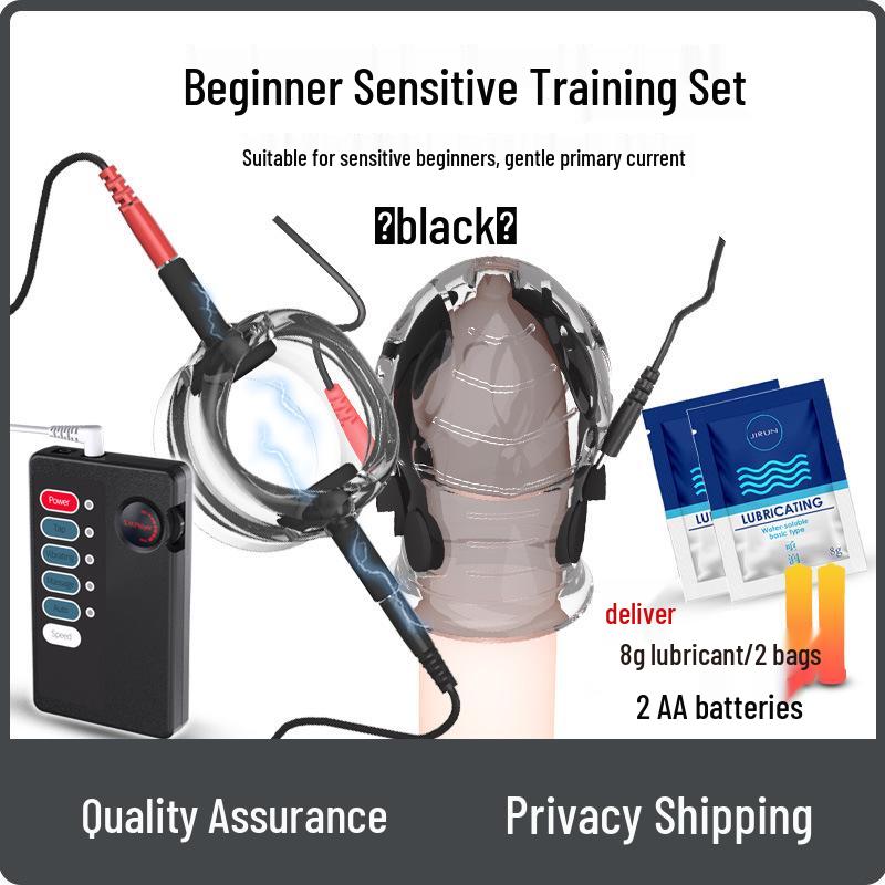 SM Choc Électrique Dispositif d'Entraînement Érotique pour Désensibilisation et Endurance du Pénis