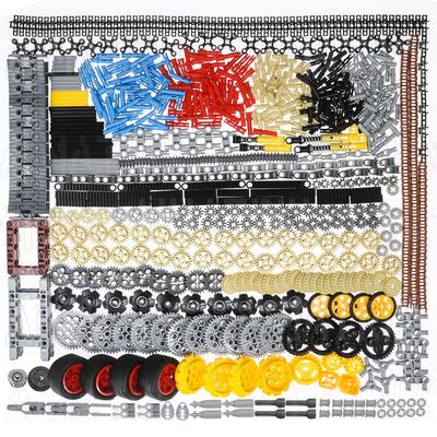 AIMATRIX 852 Teile Technic Zahnräder und Achsen sind kompatibel mit gängigen Bausteinmarken Technic Sets, Autos LKWs - Bereifte Räder - Stifte - Stoßdämpfer